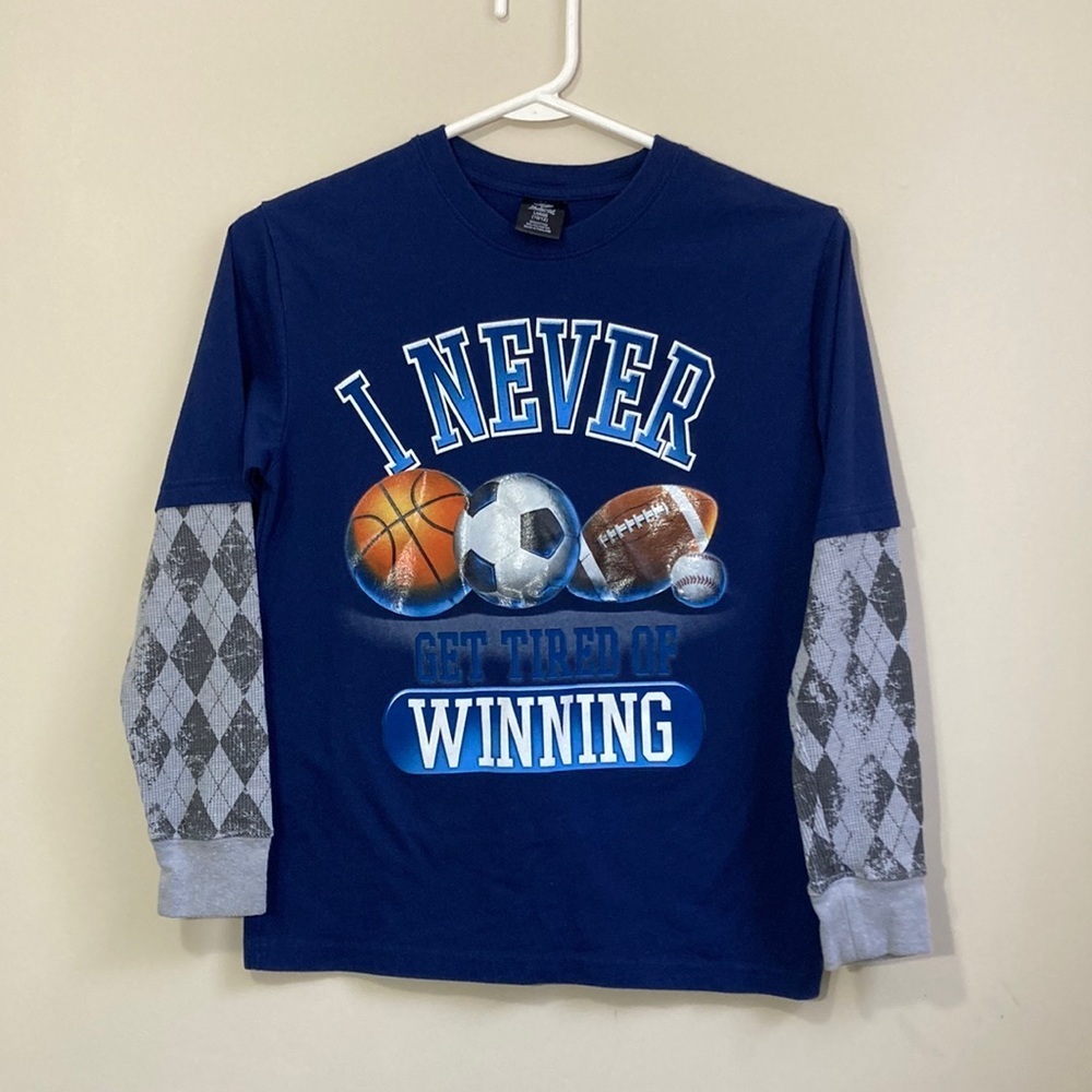 Hybrid Apparel Boys Long Sleeve Shirt Size L